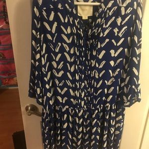Blue and white Maeve Shift dress